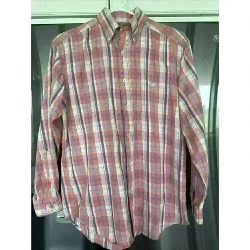 Southern Marsh Button Down Long Sleeve Shirt Men Size Small Plaid Casual‎